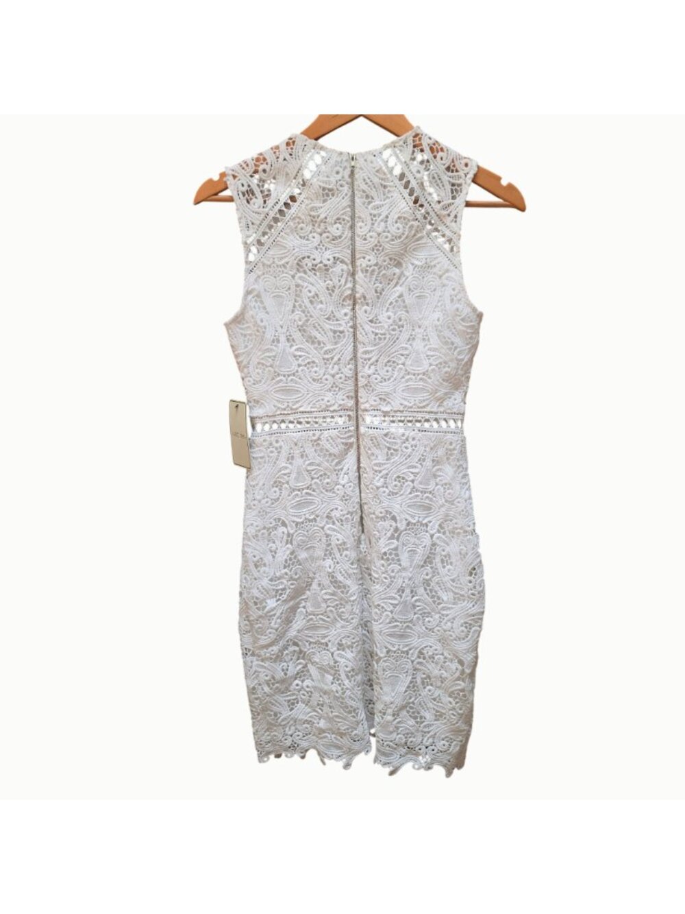 Dream Life White Lace Bodycon Dress XS - Picture 2 of 4